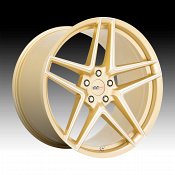 Cray Panthera Machined Gold Custom Corvette Wheels
